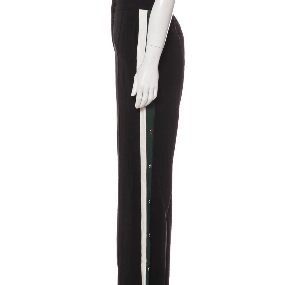 Veronica Beard Russo Side Button Striped Trousers - image 2